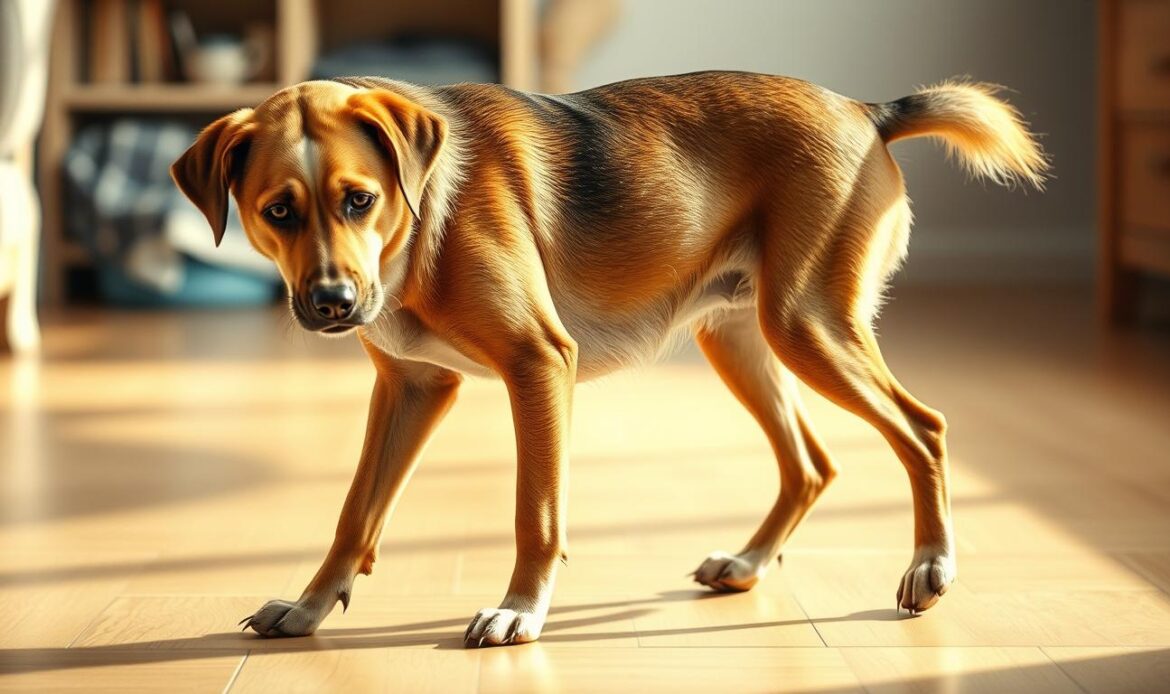 dog limping