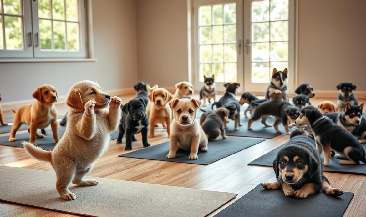 puppy yoga puppies